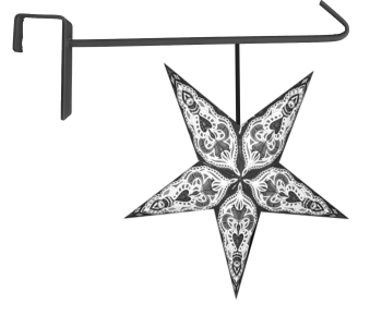 15 cm Fensterhaken zum Hängen von Sternen